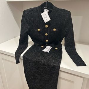 Balmain jacket and skirt set mew with tags